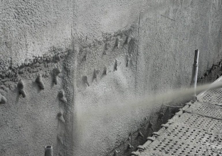 Sprayed concrete